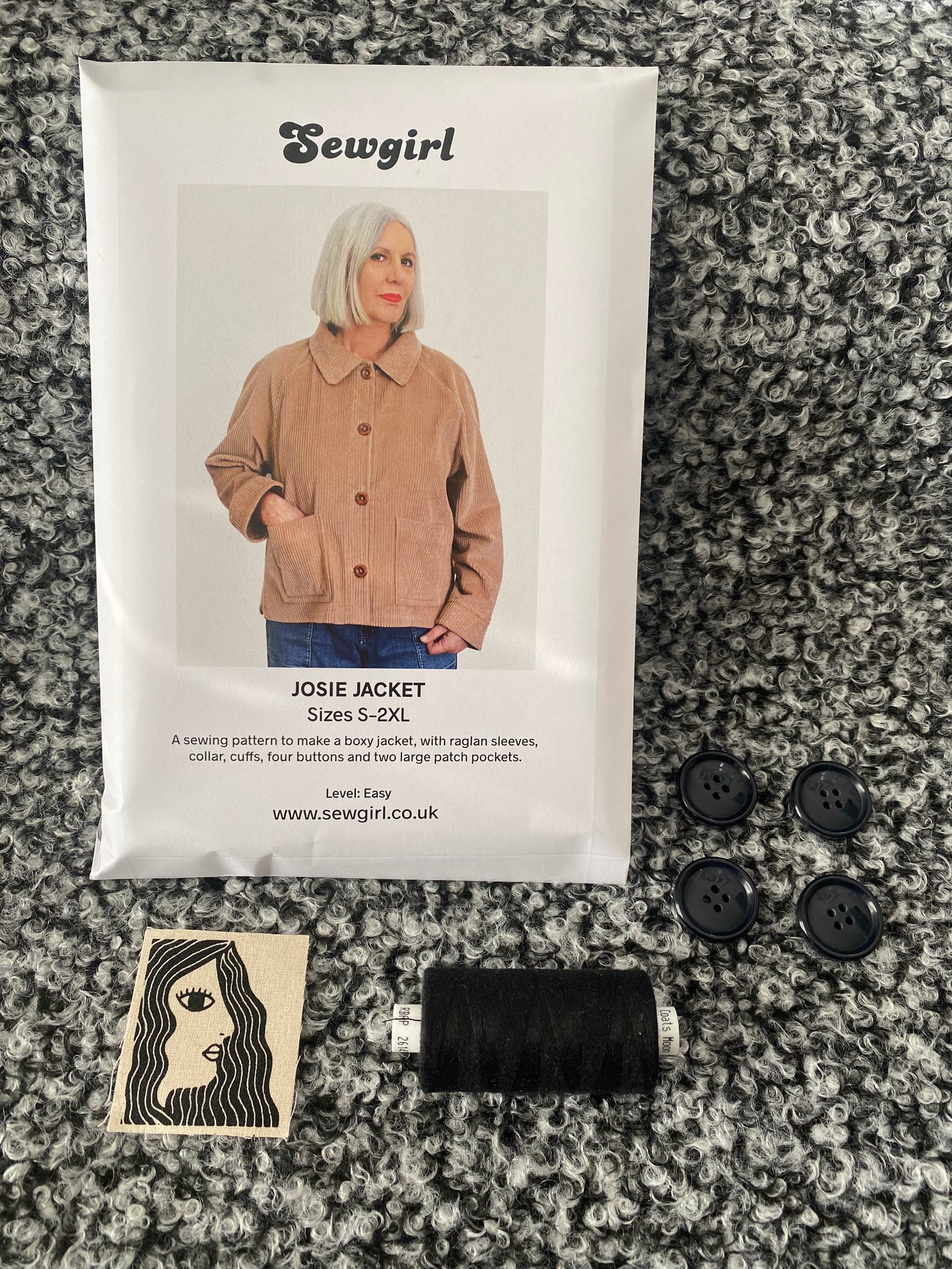 JOSIE JACKET sewing pattern and KIT