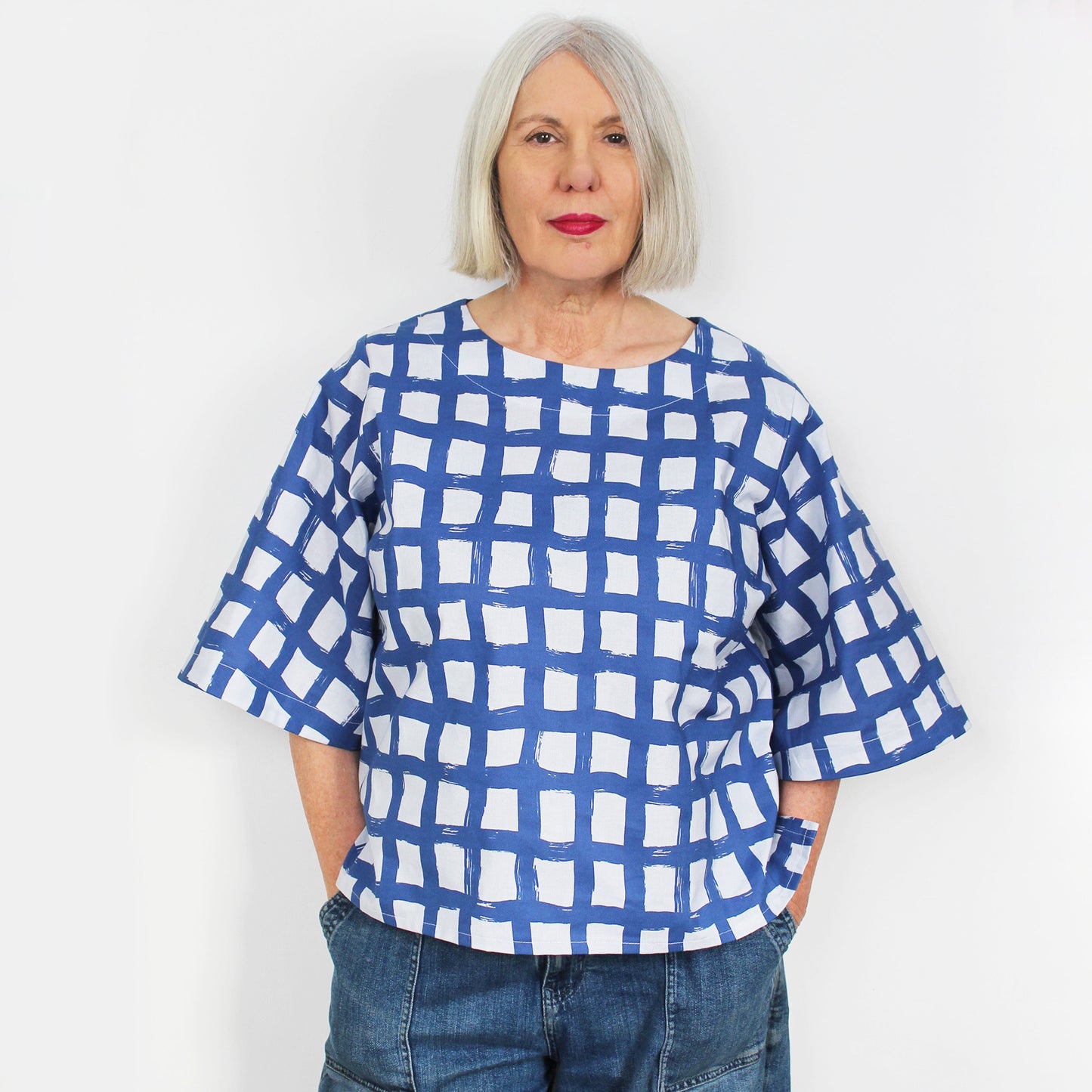 PEGGY TOP sewing pattern and KIT
