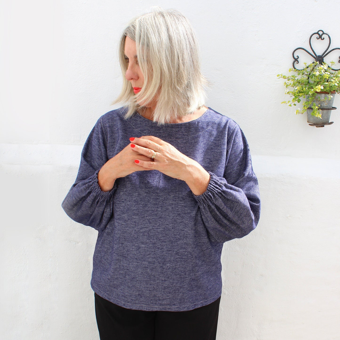 PEGGY TOP sewing pattern and KIT