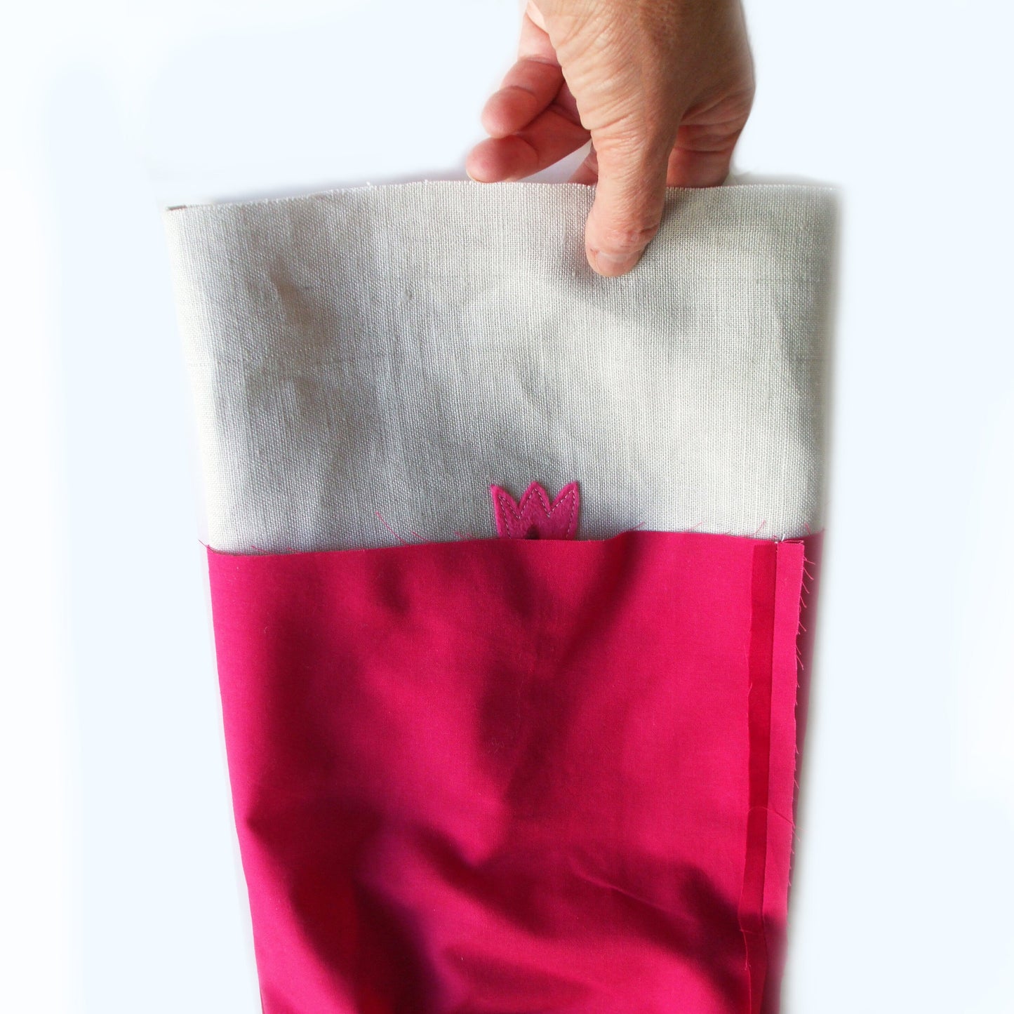 DRAWSTRING APPLIQUE BAG sewing pattern