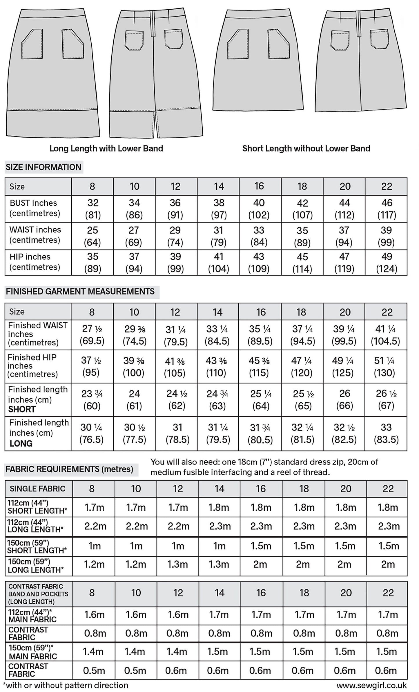 MARTHA SKIRT PDF digital download sewing pattern