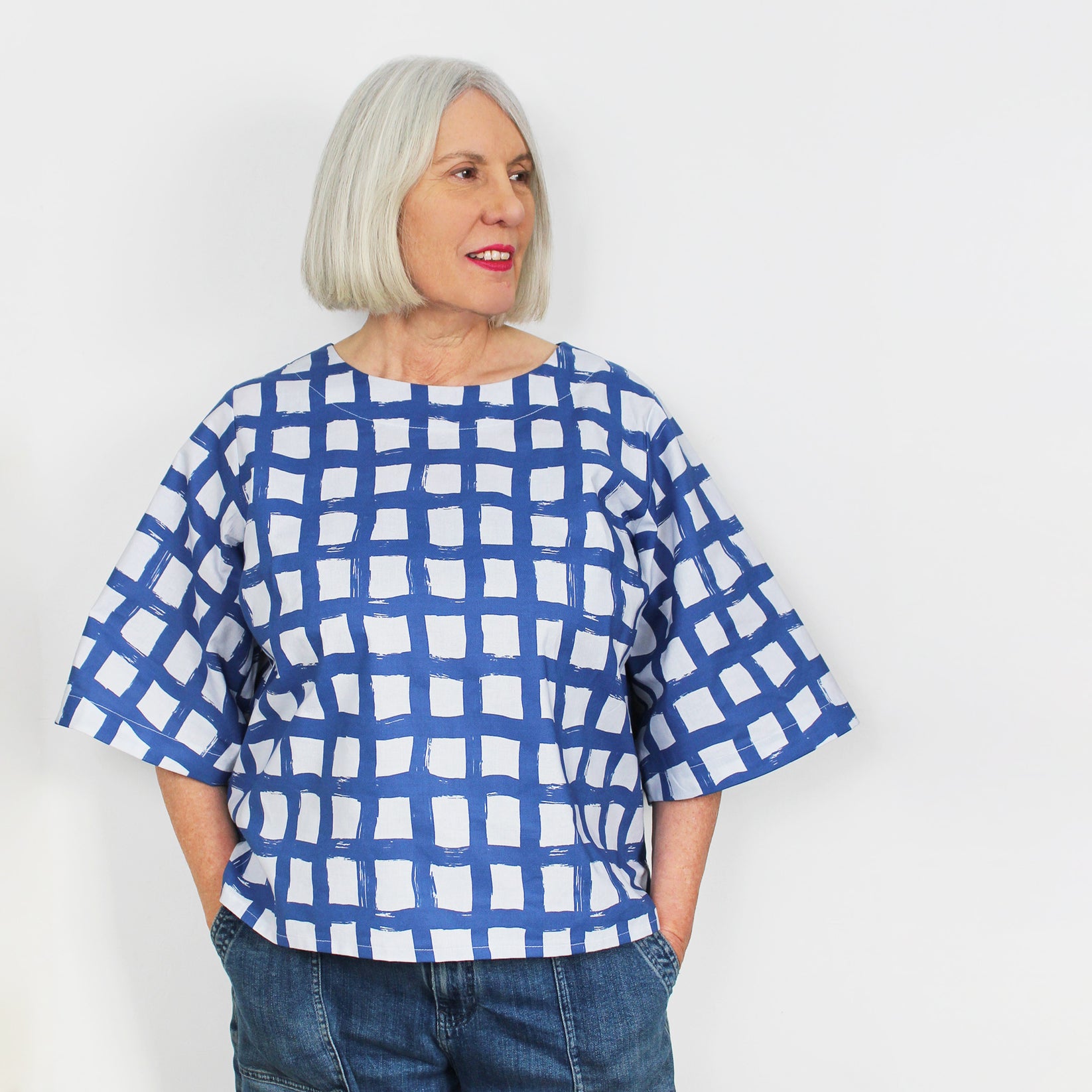 Peggy Top in Multi Beach Stripe from Palava