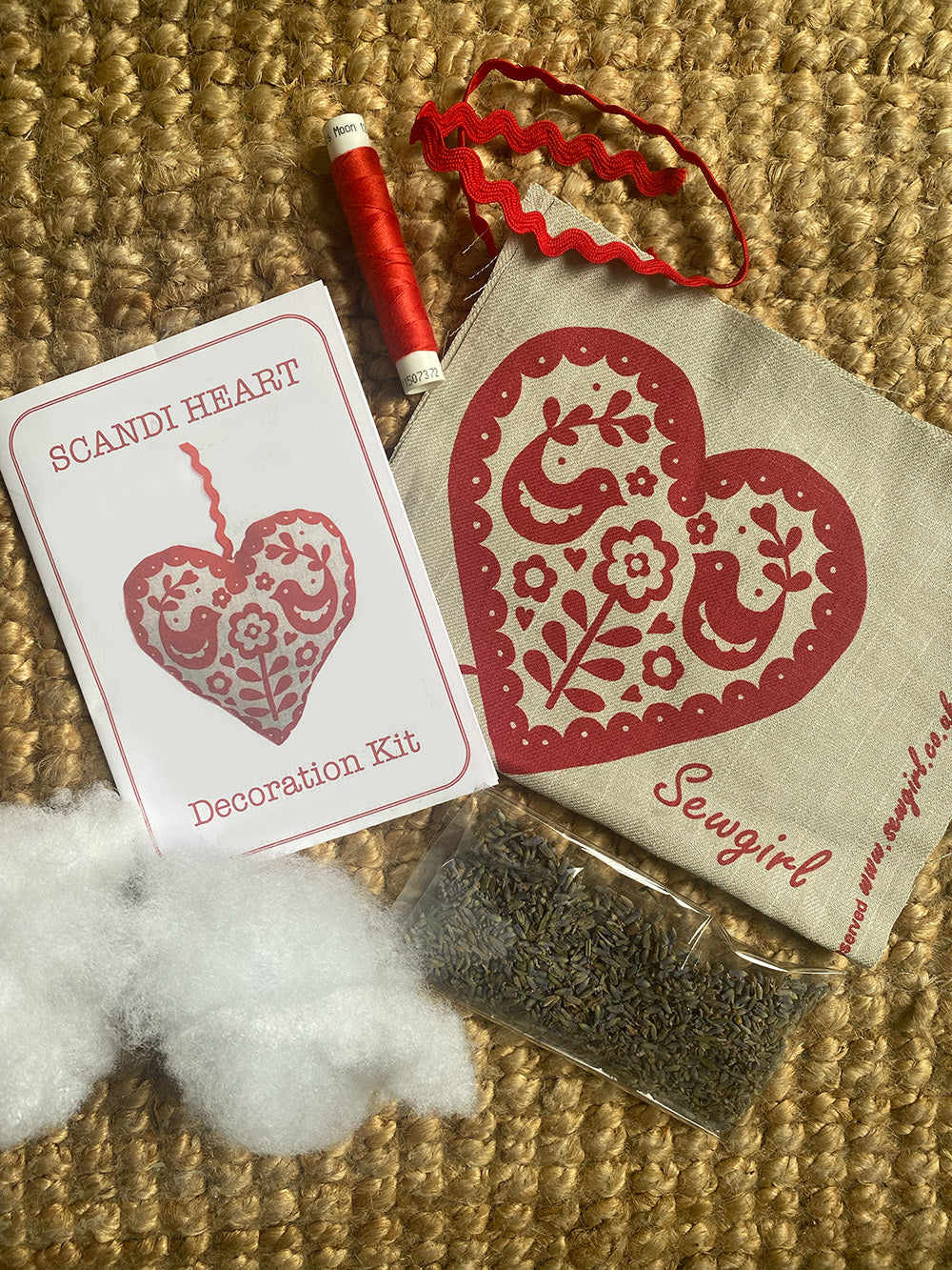 HAND SCREEN PRINTED LAVENDER BAG KIT