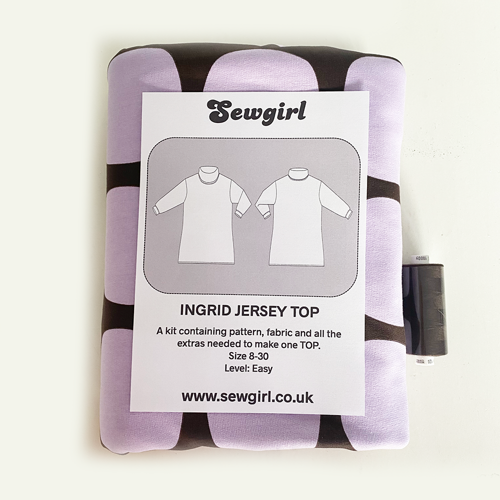 INGRID JERSEY TOP sewing pattern and KIT