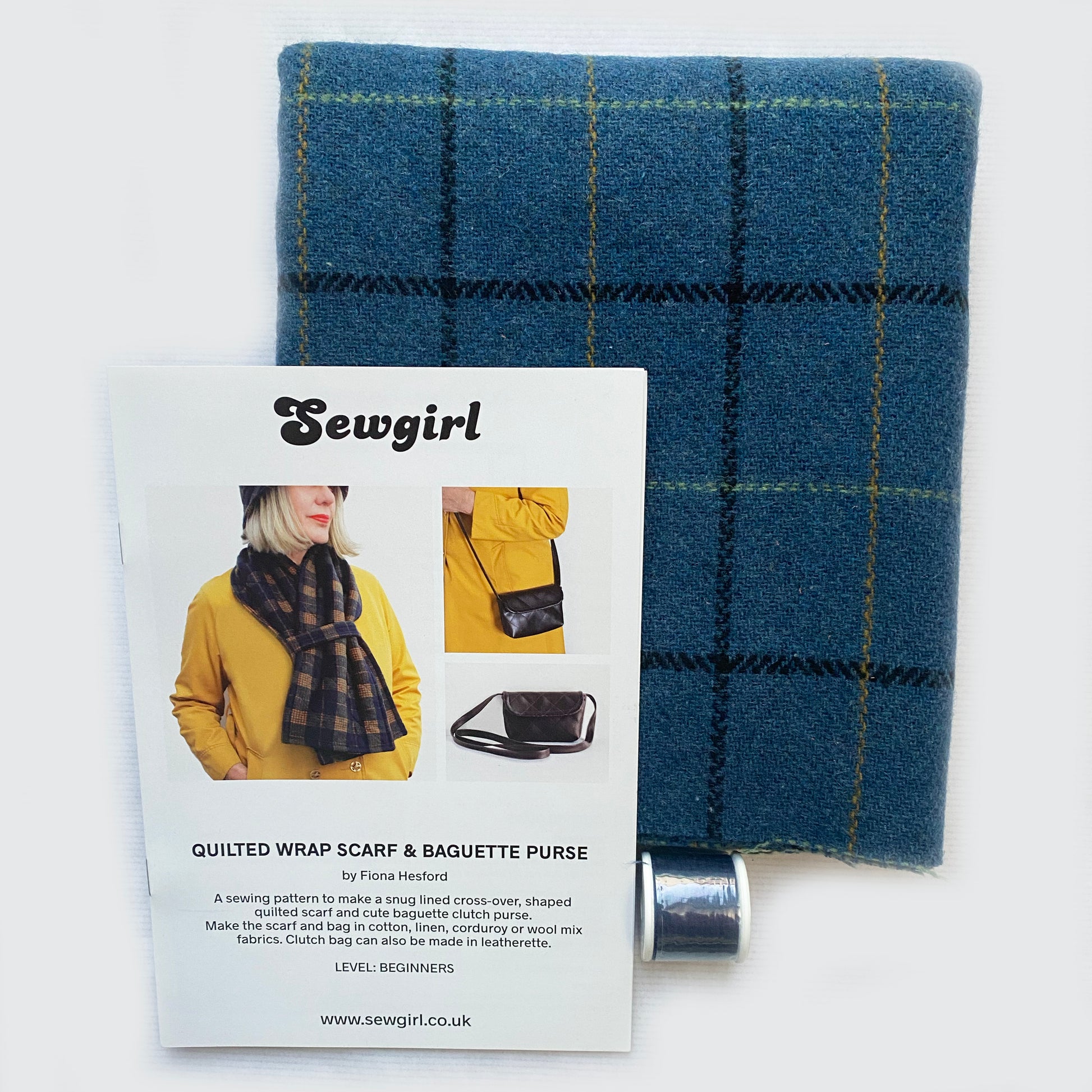 QUILTED WRAP SCARF BAGUETTE PURSE sewing pattern1