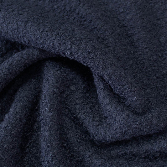 BOUCLE FABRIC in navy blue