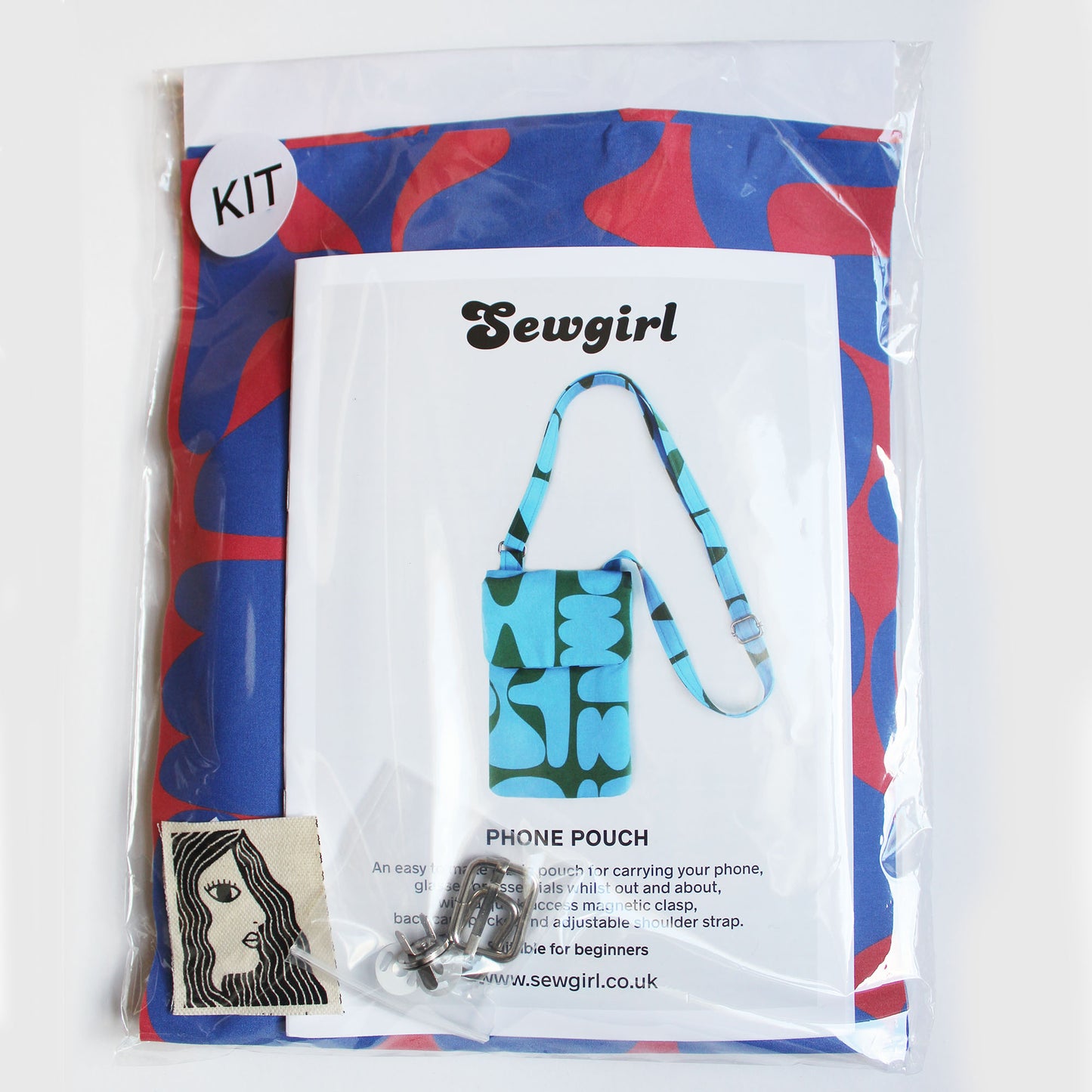 PHONE BAG sewing pattern and KIT with free UK p+p