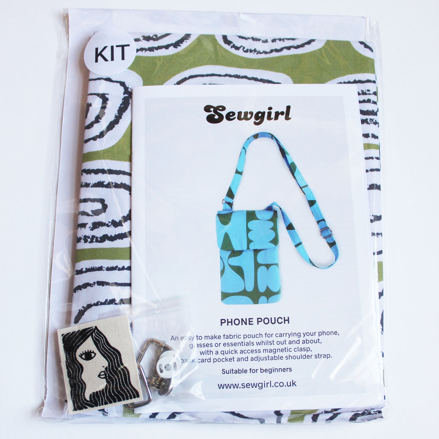 PHONE BAG sewing pattern and KIT with free UK p+p