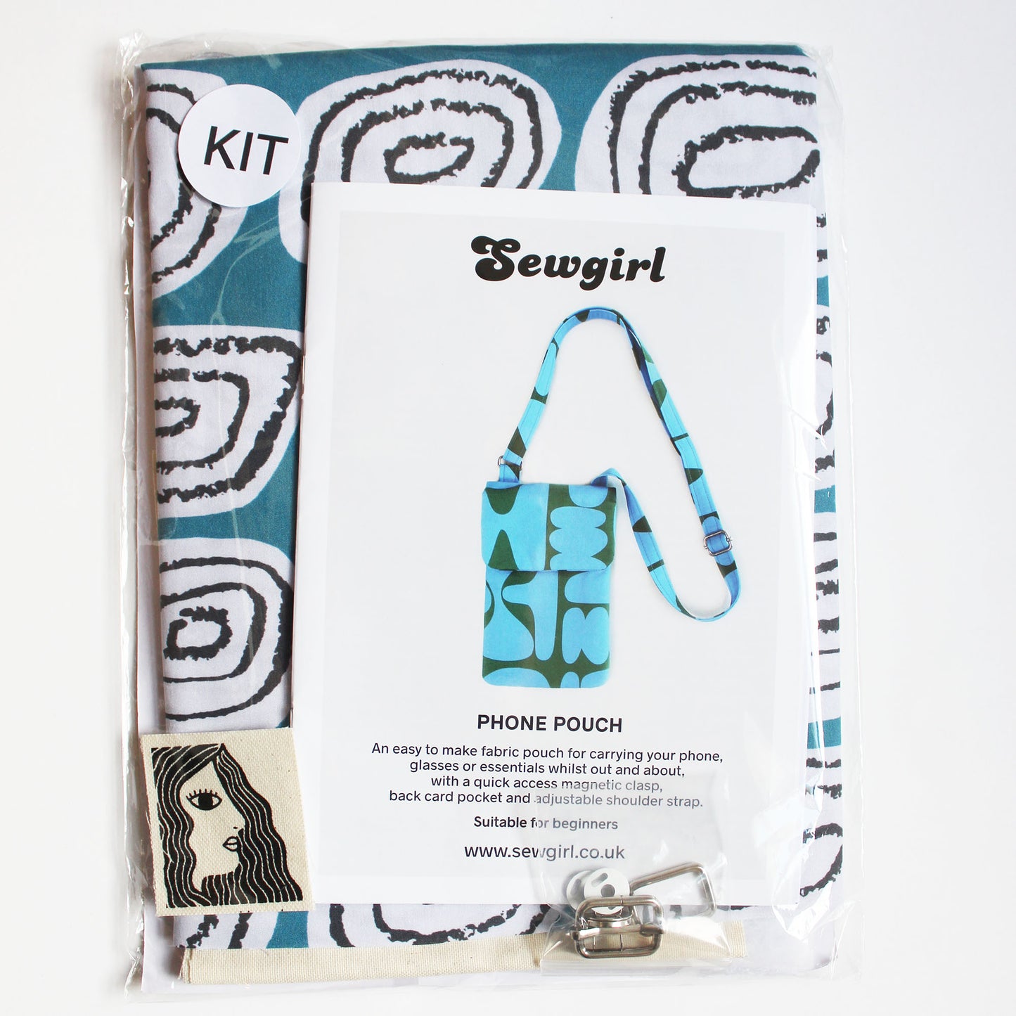 PHONE BAG sewing pattern and KIT with free UK p+p