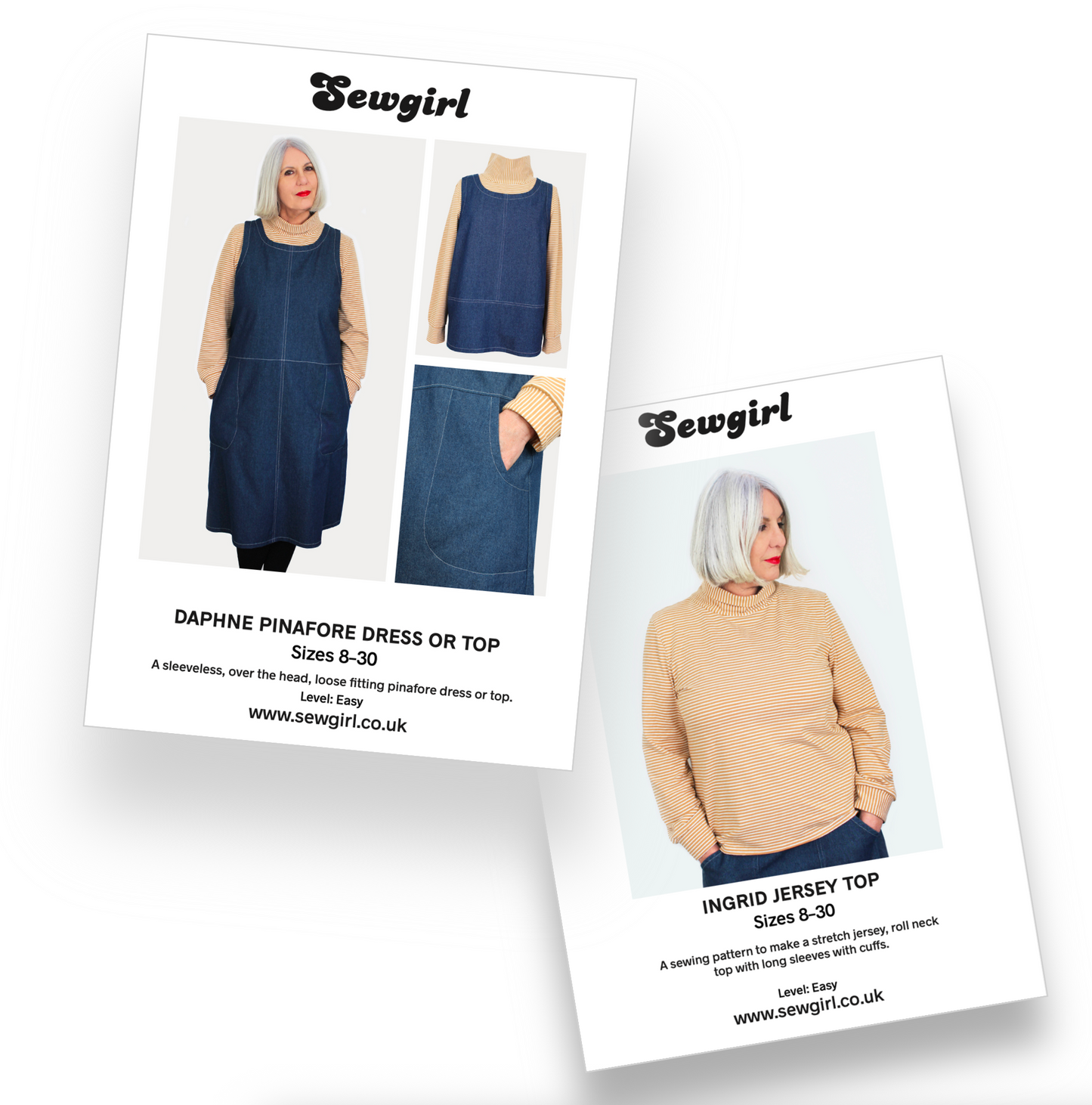 DAPHNE PINAFORE DRESS & TOP sewing pattern and KIT