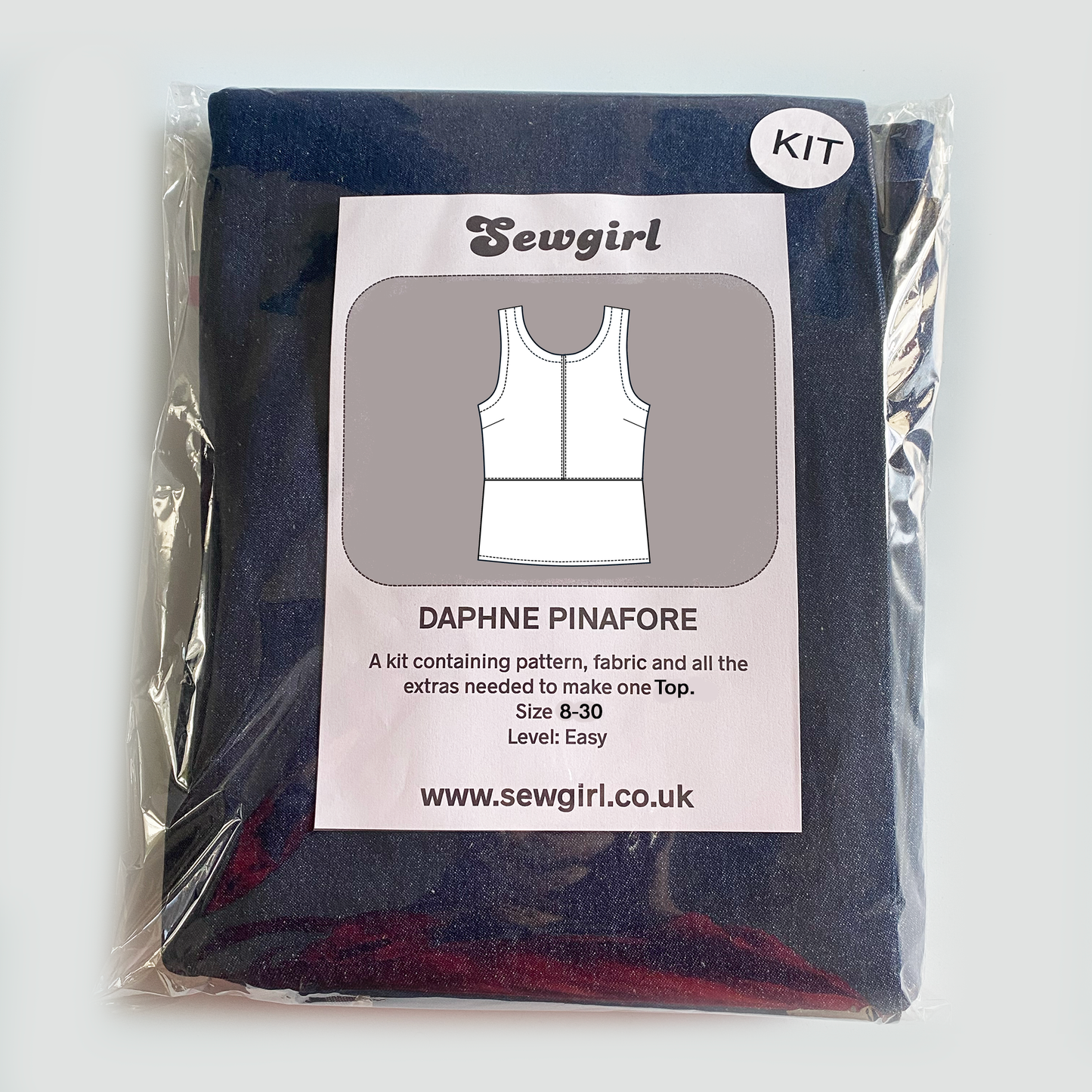 DAPHNE PINAFORE DRESS & TOP sewing pattern and KIT