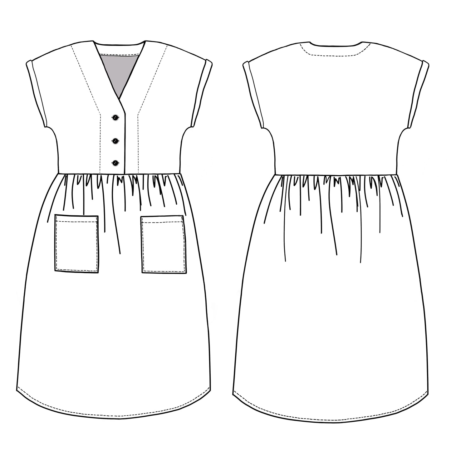 BEATRICE dress sewing pattern