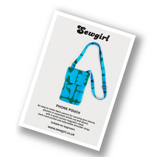 PHONE BAG sewing pattern and KIT with free UK p+p