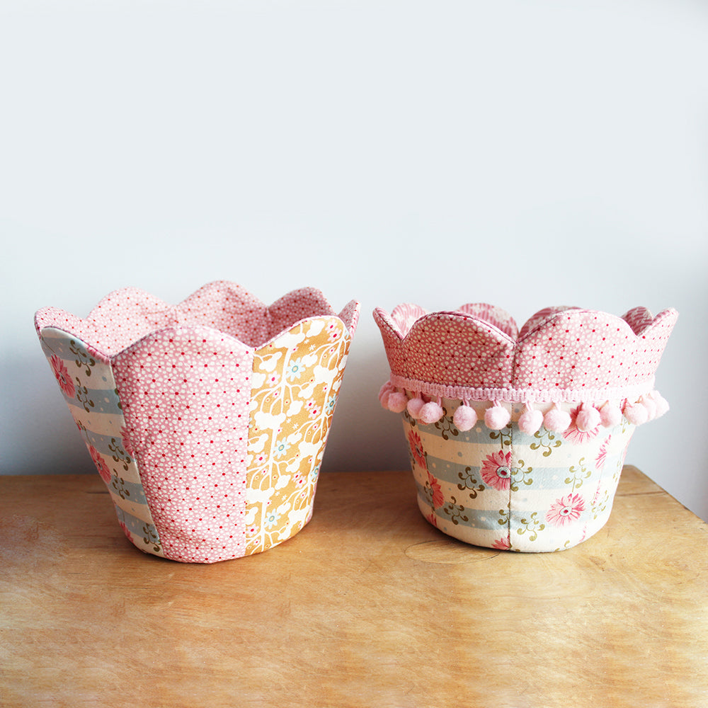 PATCHWORK FABRIC POTS PDF digital download sewing pattern