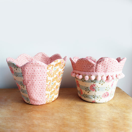 PATCHWORK FABRIC POTS PDF digital download sewing pattern