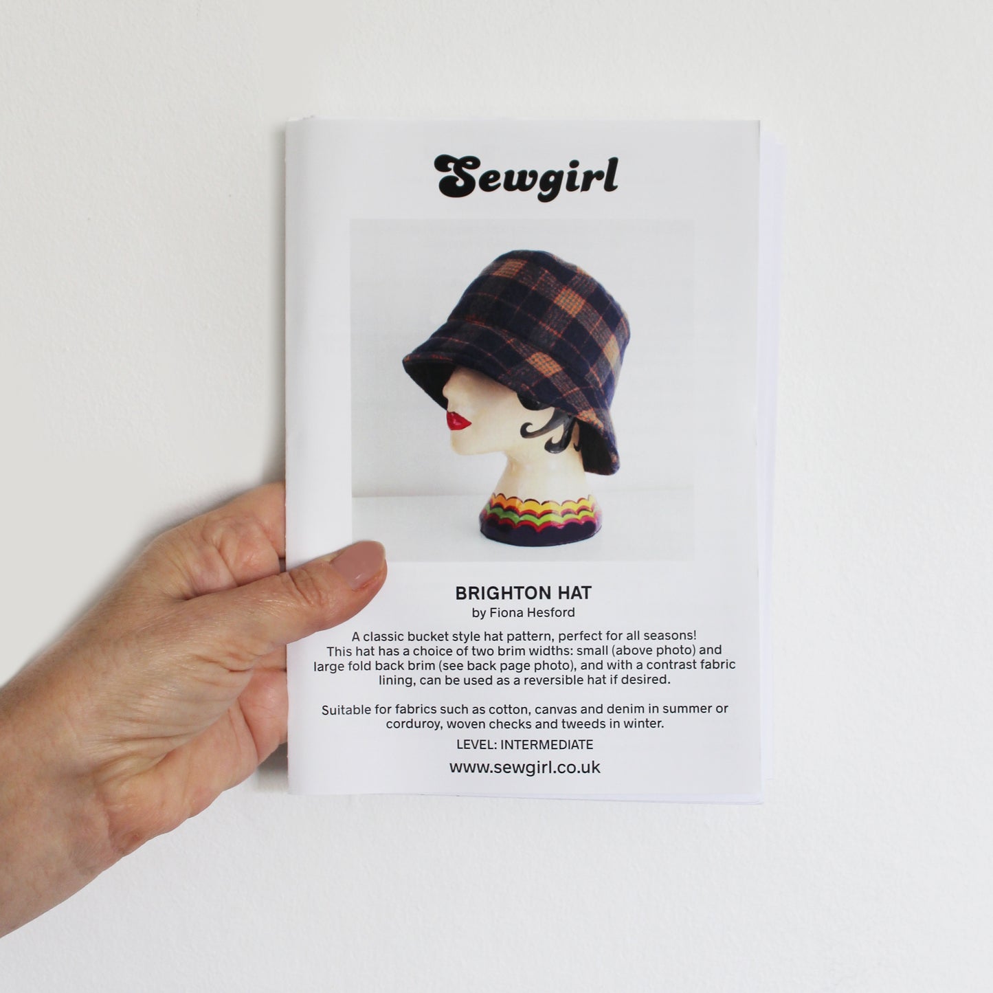 BRIGHTON HAT sewing pattern