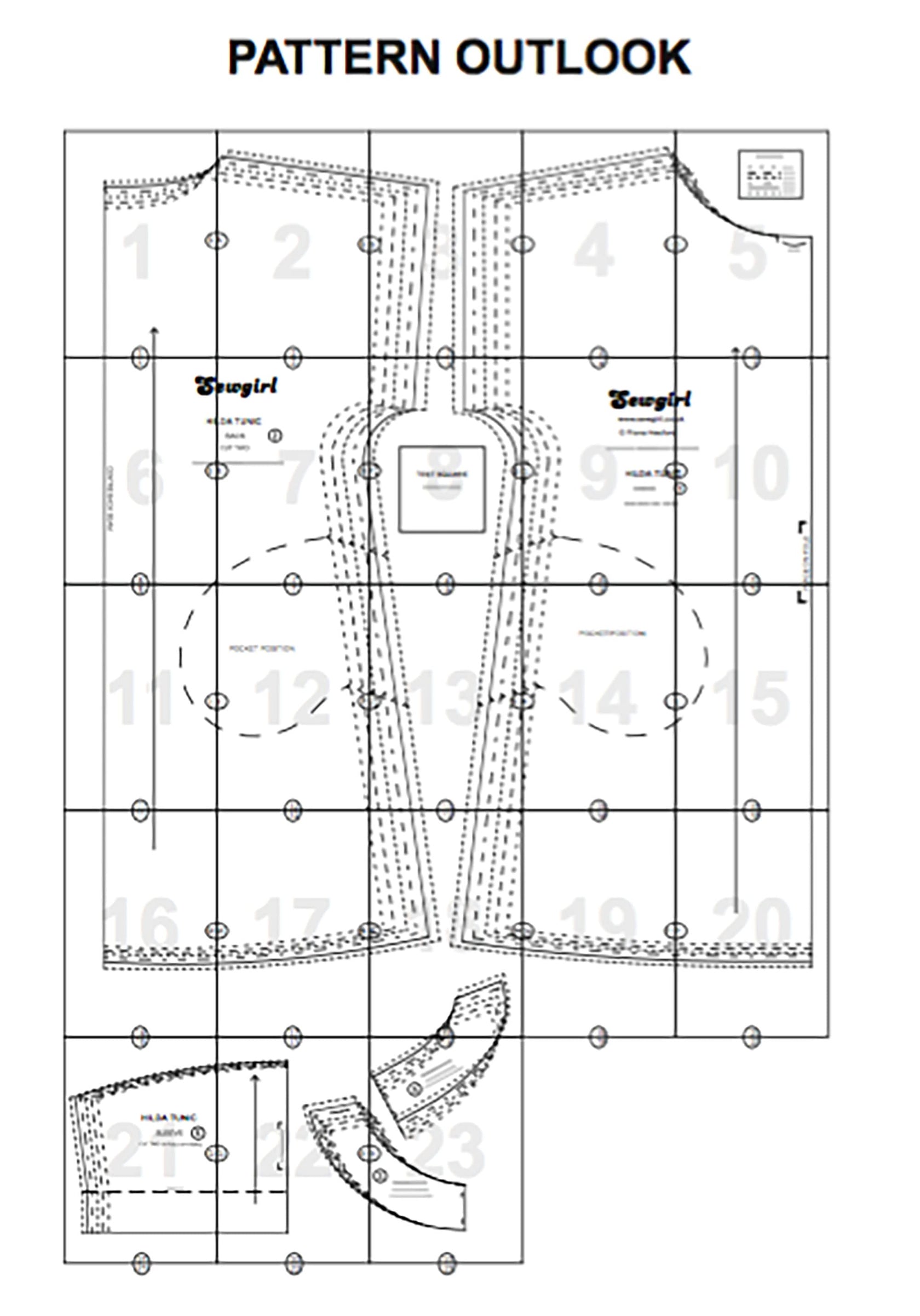HILDA TUNIC PDF digital download sewing pattern – Sewgirl UK