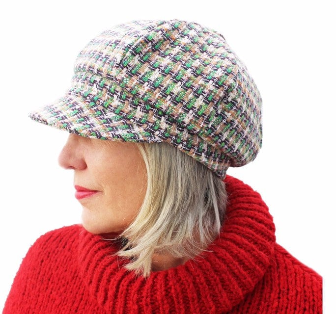 CHELSEA GIRL HAT sewing pattern with self cover button