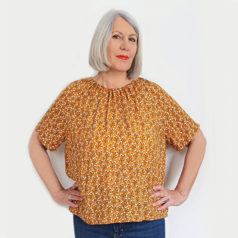 AGNES PDF digital download top or dress sewing pattern – Sewgirl UK